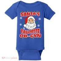 SantaS Favorite Obgyn Christmas Pregnancy Doctor Pajama Swea Baby Bodysuit thumb 0