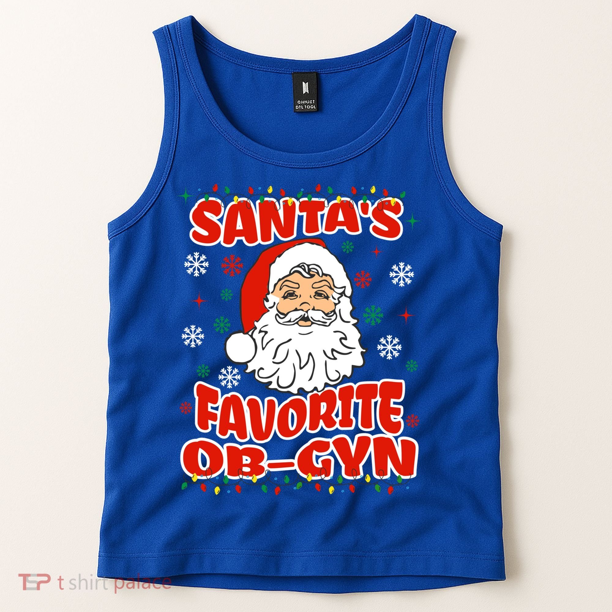 SantaS Favorite Obgyn Christmas Pregnancy Doctor Pajama Swea Tank Top
