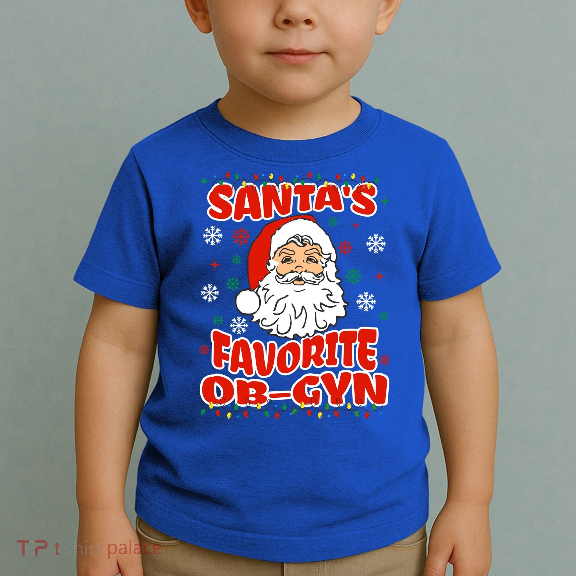 SantaS Favorite Obgyn Christmas Pregnancy Doctor Pajama Swea Toddler T-Shirt