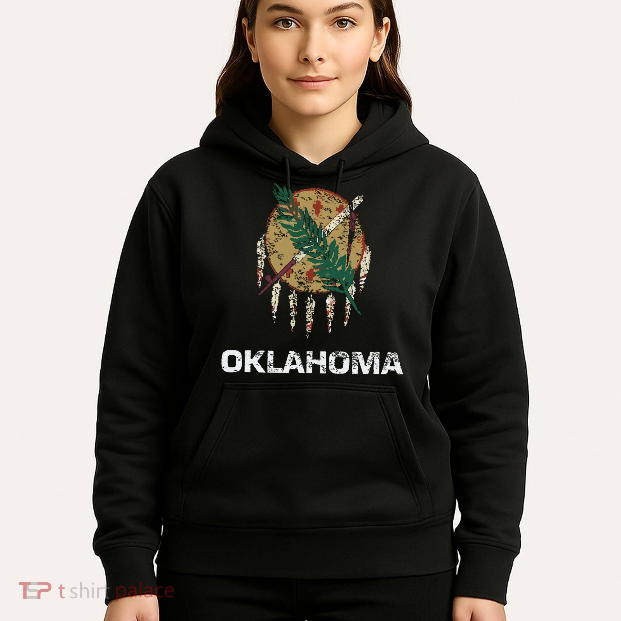 State Flag Of Oklahoma Tulsa Norman Oklahoma City Hoodie