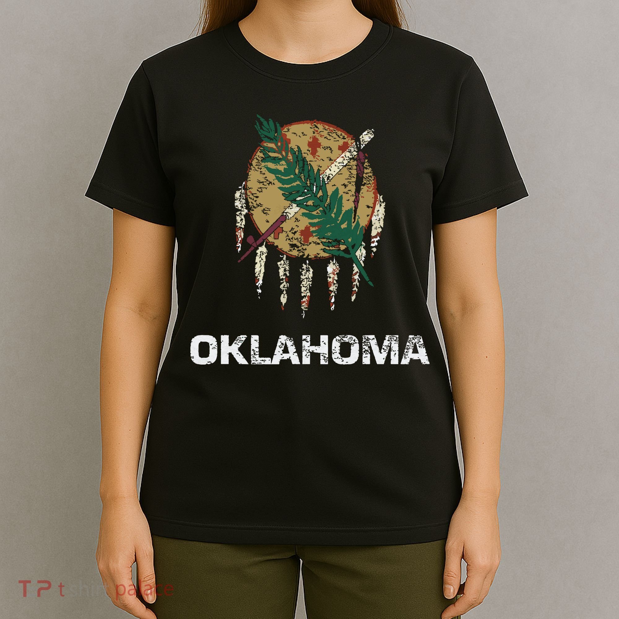 State Flag Of Oklahoma Tulsa Norman Oklahoma City T-Shirt