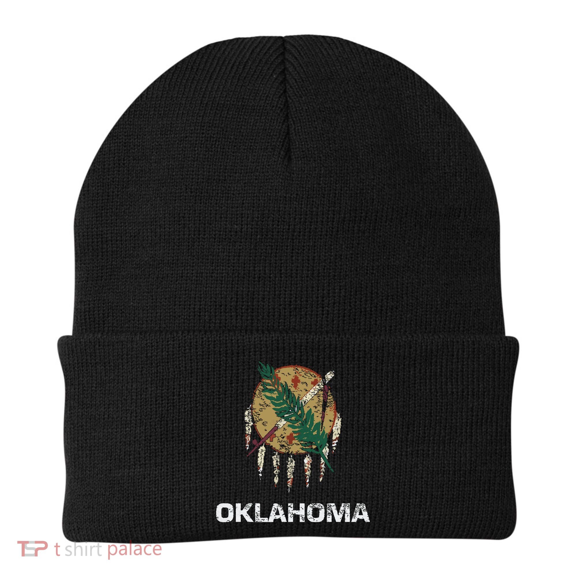 State Flag Of Oklahoma Tulsa Norman Oklahoma City Beanie