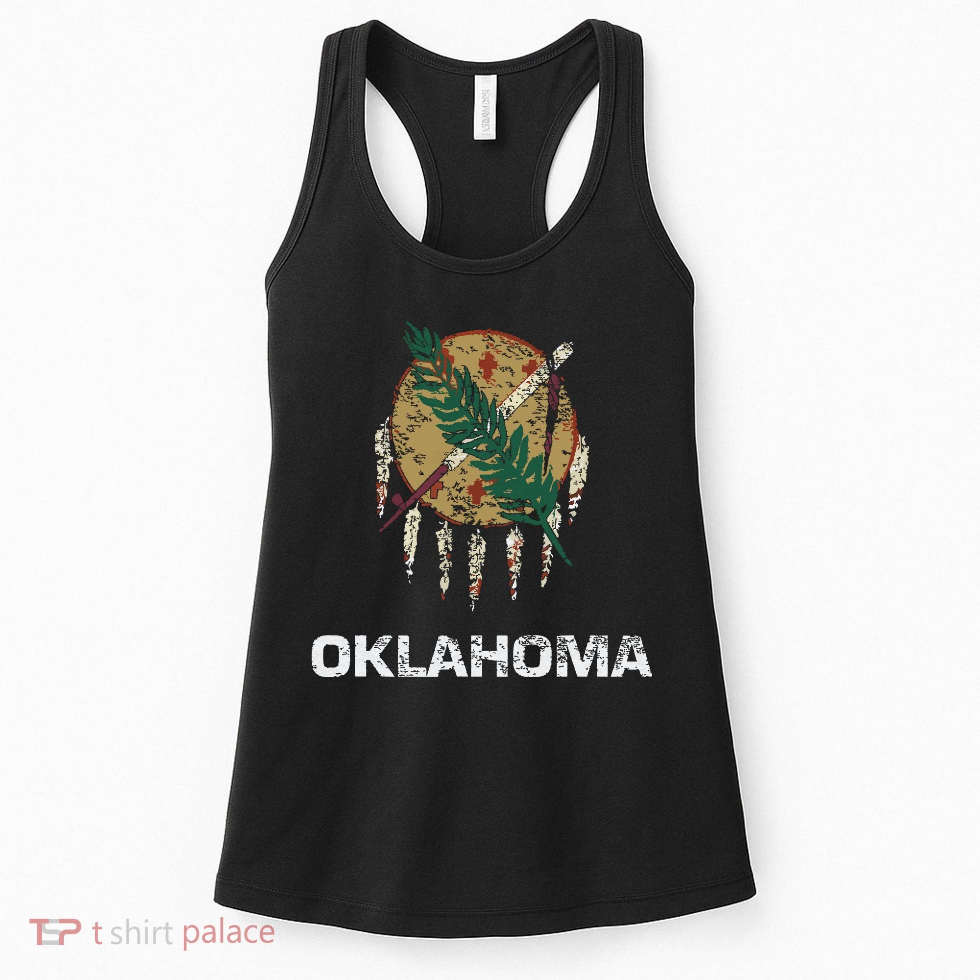 State Flag Of Oklahoma Tulsa Norman Oklahoma City Women's Tank Top