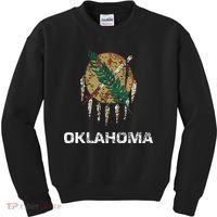 State Flag Of Oklahoma Tulsa Norman Oklahoma City Kids Sweatshirt thumb 0