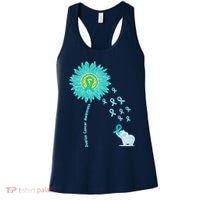 Support For Ovarian Cancer Awareness Teal Ribbon Product Women's Tank Top thumb 0
