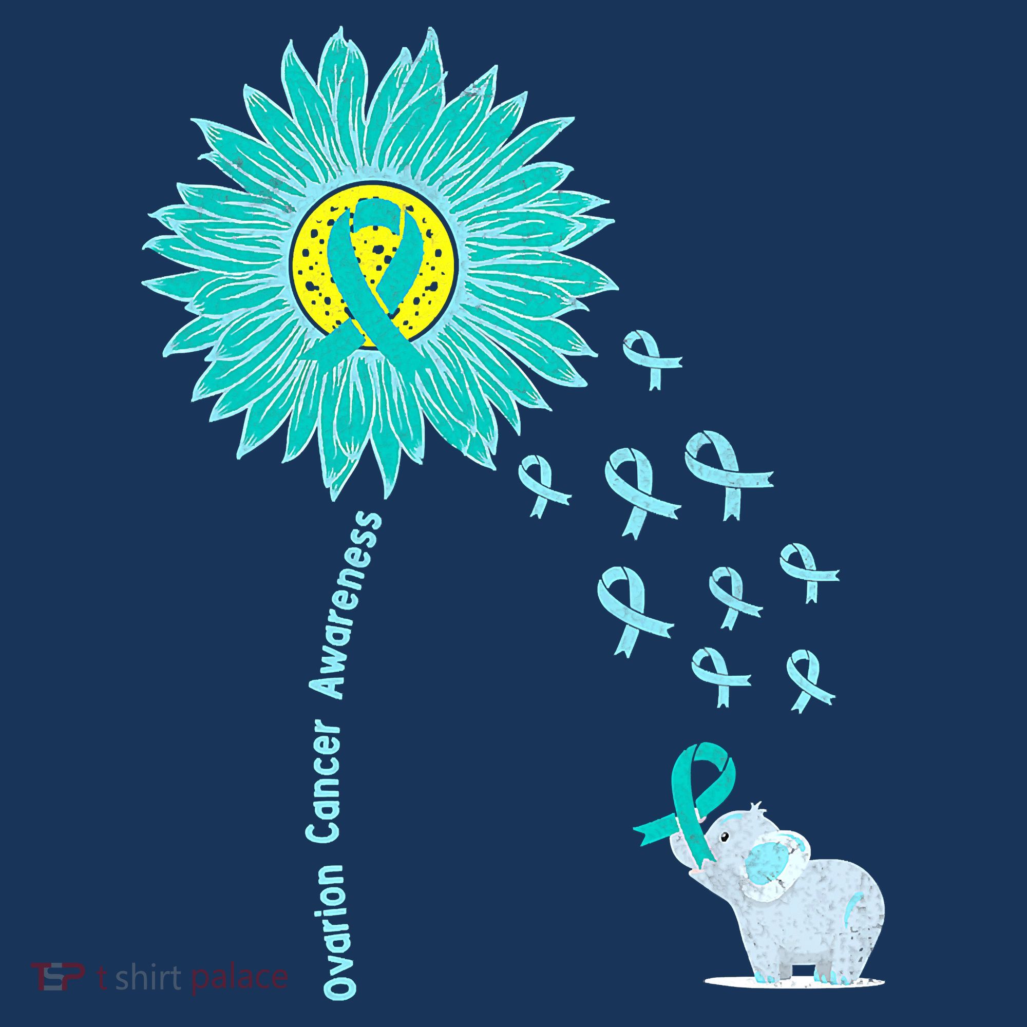 Support For Ovarian Cancer Awareness Teal Ribbon Product Women's Tank Top