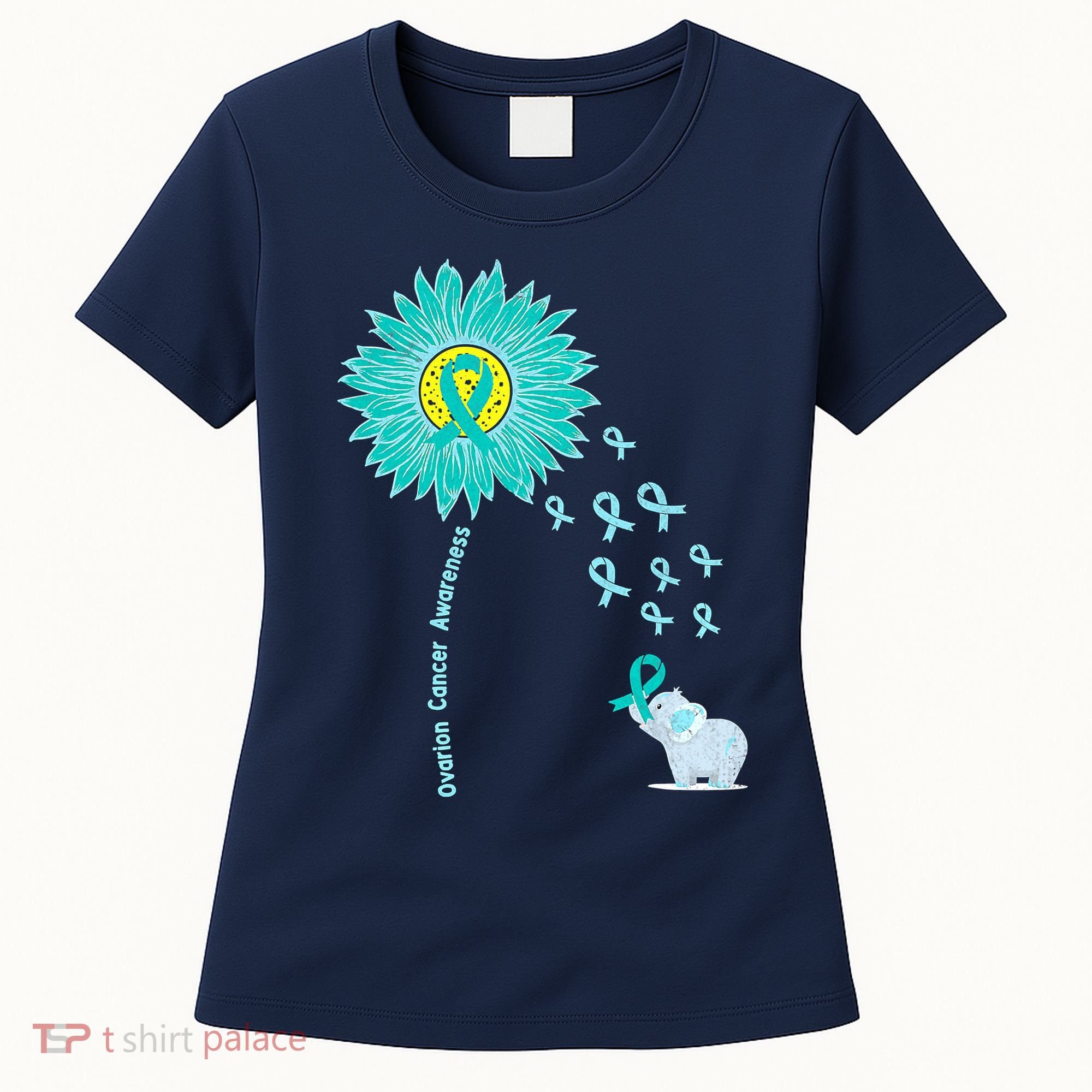 Support For Ovarian Cancer Awareness Teal Ribbon Product Women's T-Shirt