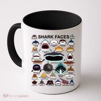 Shark Faces Of All Kinds Coffee Mug thumb 0