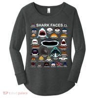 Shark Faces Of All Kinds Women's Perfect Tri Tunic Long Sleeve Shirt thumb 0