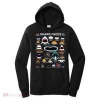 Shark Faces Of All Kinds Women's Hoodie thumb 0