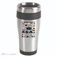 Shark Faces Of All Kinds 16oz Travel Tumbler thumb 0