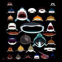 Shark Faces Of All Kinds Kids Colorblock Raglan Jersey thumb 2