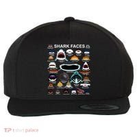 Shark Faces Of All Kinds Wool Snapback Cap thumb 0