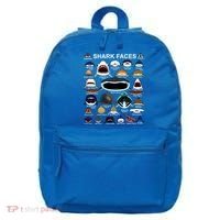 Shark Faces Of All Kinds 16 in Basic Backpack thumb 0