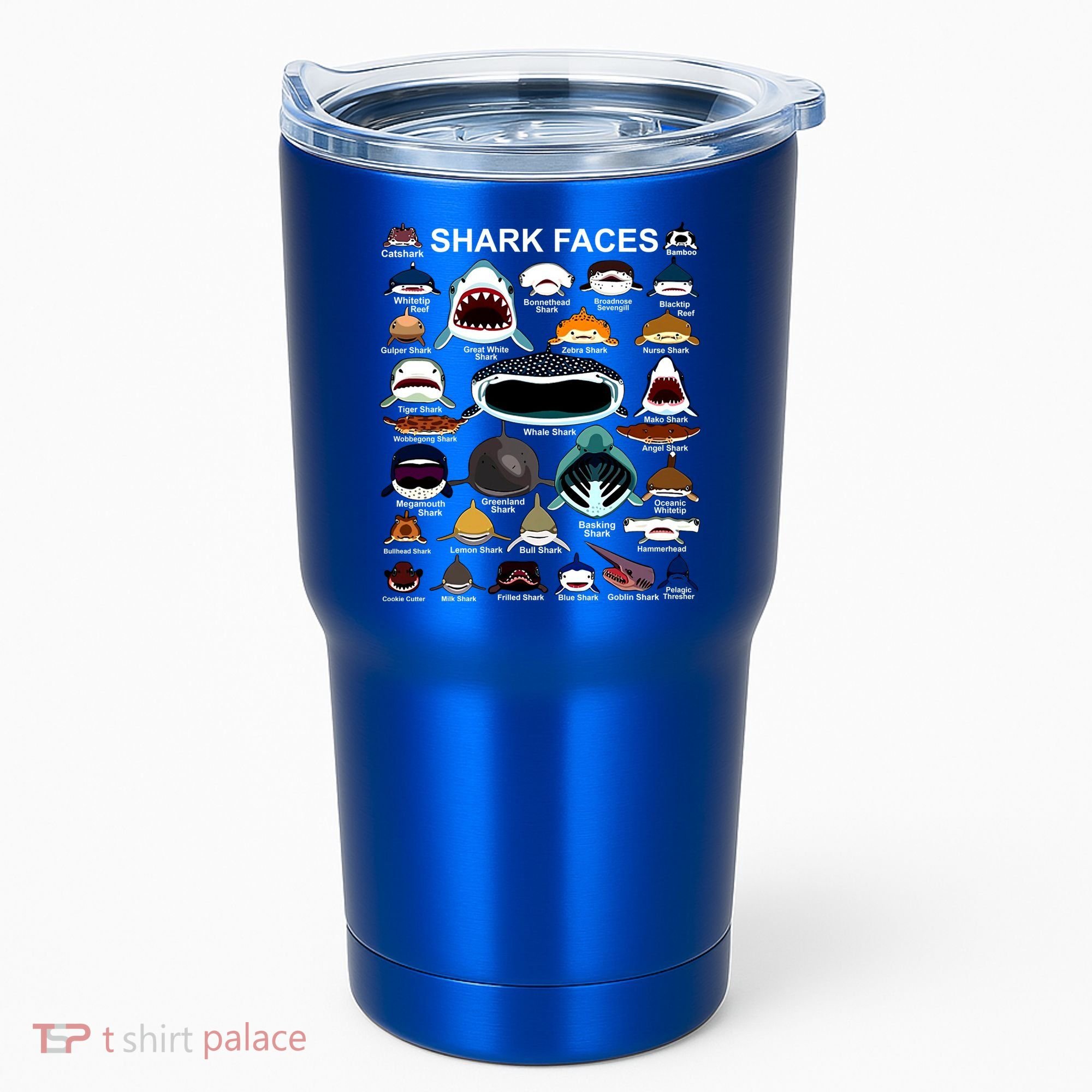 Shark Faces Of All Kinds Tumbler