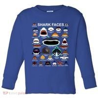 Shark Faces Of All Kinds Toddler Long Sleeve Shirt thumb 0