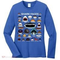 Shark Faces Of All Kinds Women's Long Sleeve Shirt thumb 0