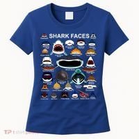 Shark Faces Of All Kinds Women's T-Shirt thumb 0