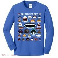 Shark Faces Of All Kinds Kids Long Sleeve Shirt thumb 0