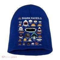 Shark Faces Of All Kinds Short Acrylic Beanie thumb 0