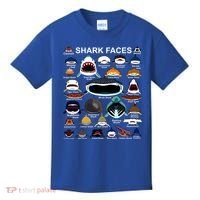 Shark Faces Of All Kinds Kids T-Shirt thumb 0