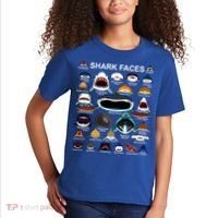 Shark Faces Of All Kinds Kids T-Shirt thumb 2