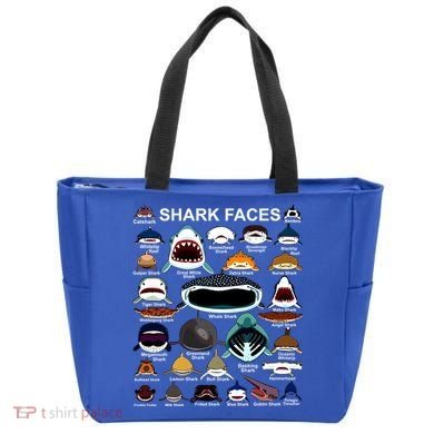 Shark Faces Of All Kinds Bag