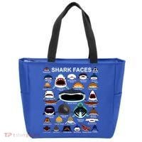 Shark Faces Of All Kinds Tote Bag thumb 0