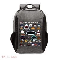 Shark Faces Of All Kinds Vector Backpack thumb 0