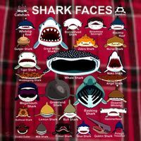 Shark Faces Of All Kinds Men's Flannel Plaid Pajama Pants thumb 2