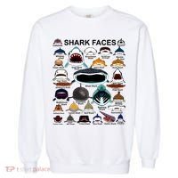 Shark Faces Of All Kinds Garment-Dyed Sweatshirt thumb 0