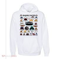 Shark Faces Of All Kinds Comfort Colors Garment-Dyed Hooded Sweatshirt thumb 0