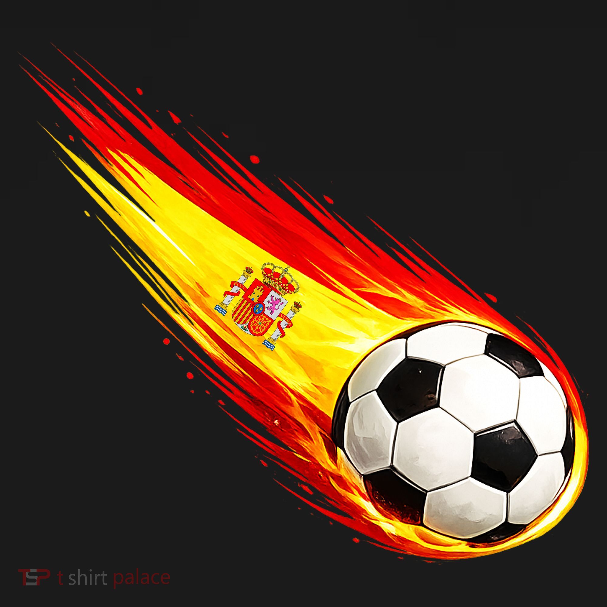 Spain Flag Pride Heritage Soccer Fan T-Shirt
