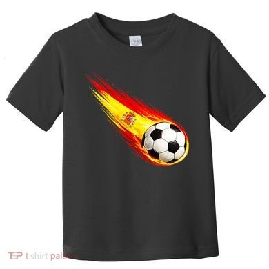 Spain Flag Pride Heritage Soccer Fan Toddler T-Shirt