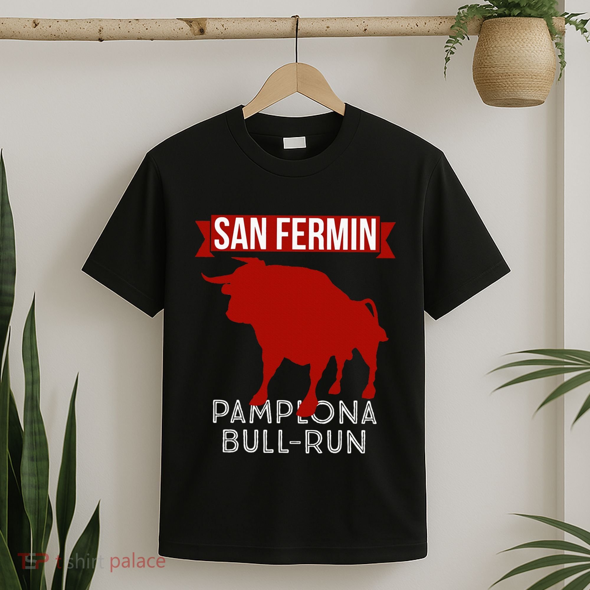 San Fermin Pamplona Bull Run Spain Bull Fighting Festival T-Shirt