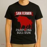 San Fermin Pamplona Bull Run Spain Bull Fighting Festival T-Shirt thumb 3