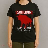 San Fermin Pamplona Bull Run Spain Bull Fighting Festival T-Shirt thumb 4