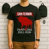 San Fermin Pamplona Bull Run Spain Bull Fighting Festival T-Shirt thumb 6