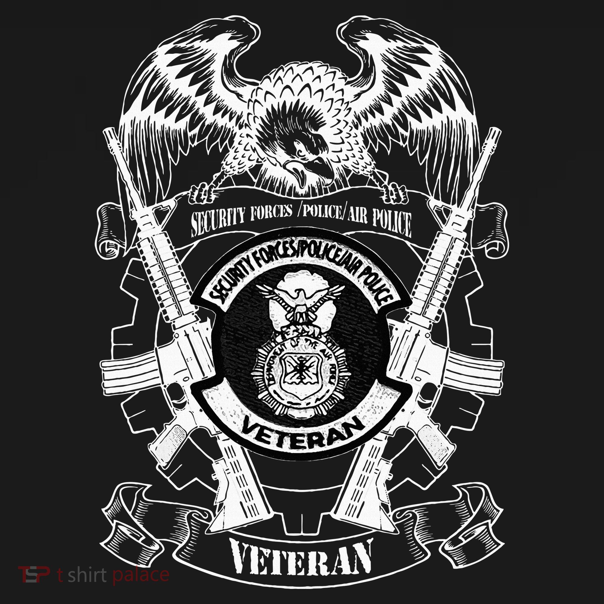 Security Forces Police Air Police Veteran T-Shirt