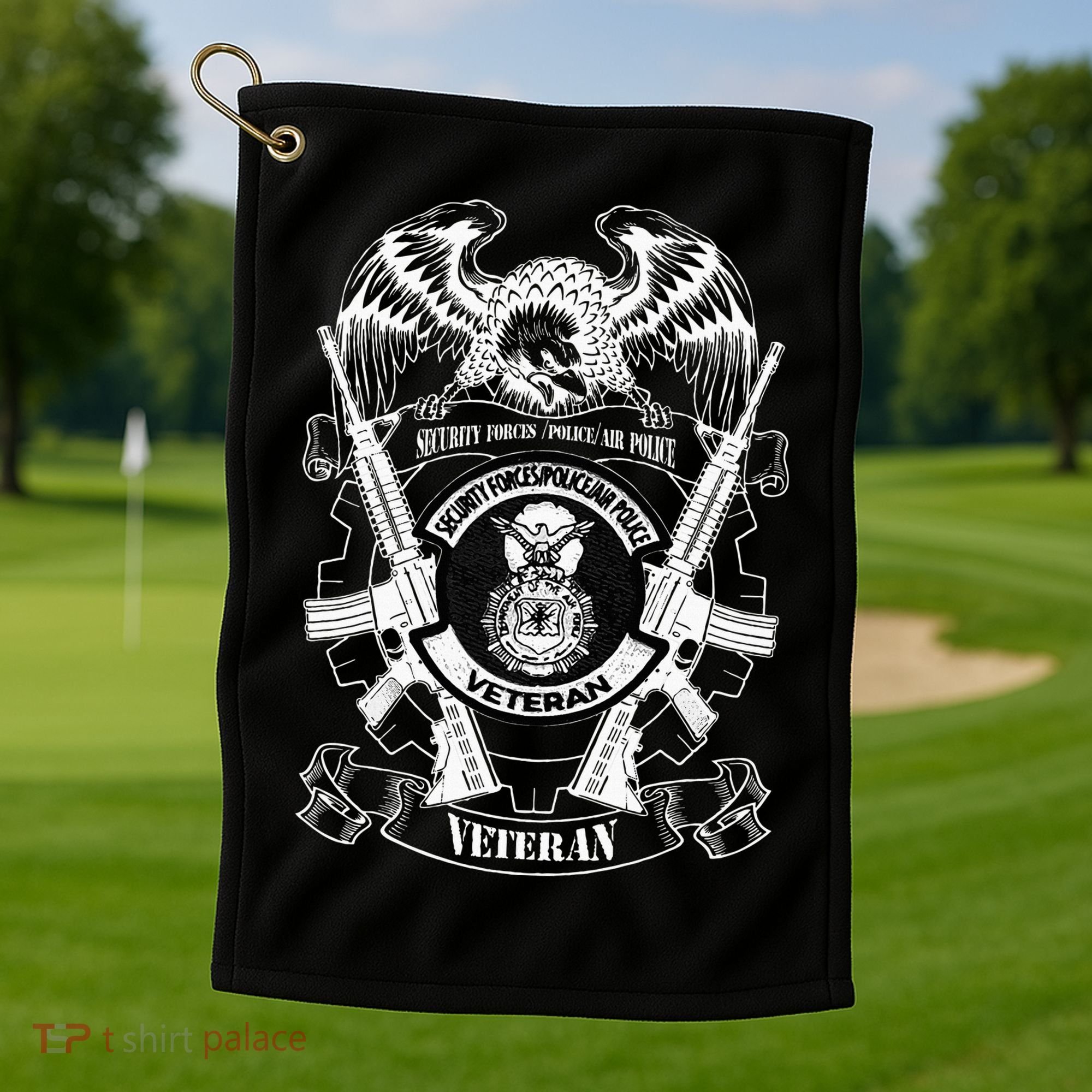 Security Forces Police Air Police Veteran Golf Towel