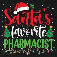 SantaS Favorite Pharmacist Christmas Nursing Santa Hat Gift Doggie Tank thumb 4