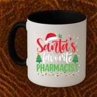 SantaS Favorite Pharmacist Christmas Nursing Santa Hat Gift Coffee Mug thumb 2
