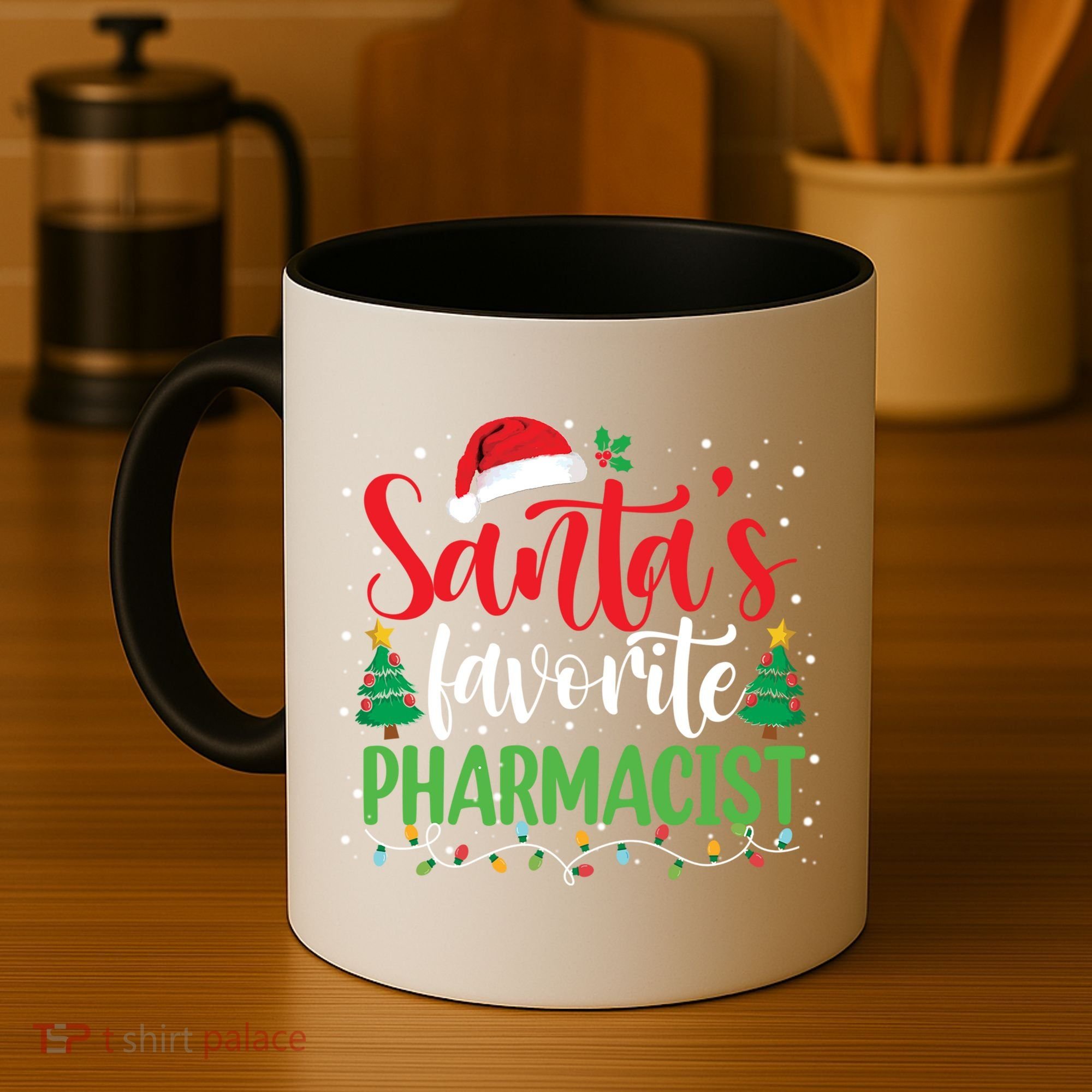SantaS Favorite Pharmacist Christmas Nursing Santa Hat Gift Coffee Mug