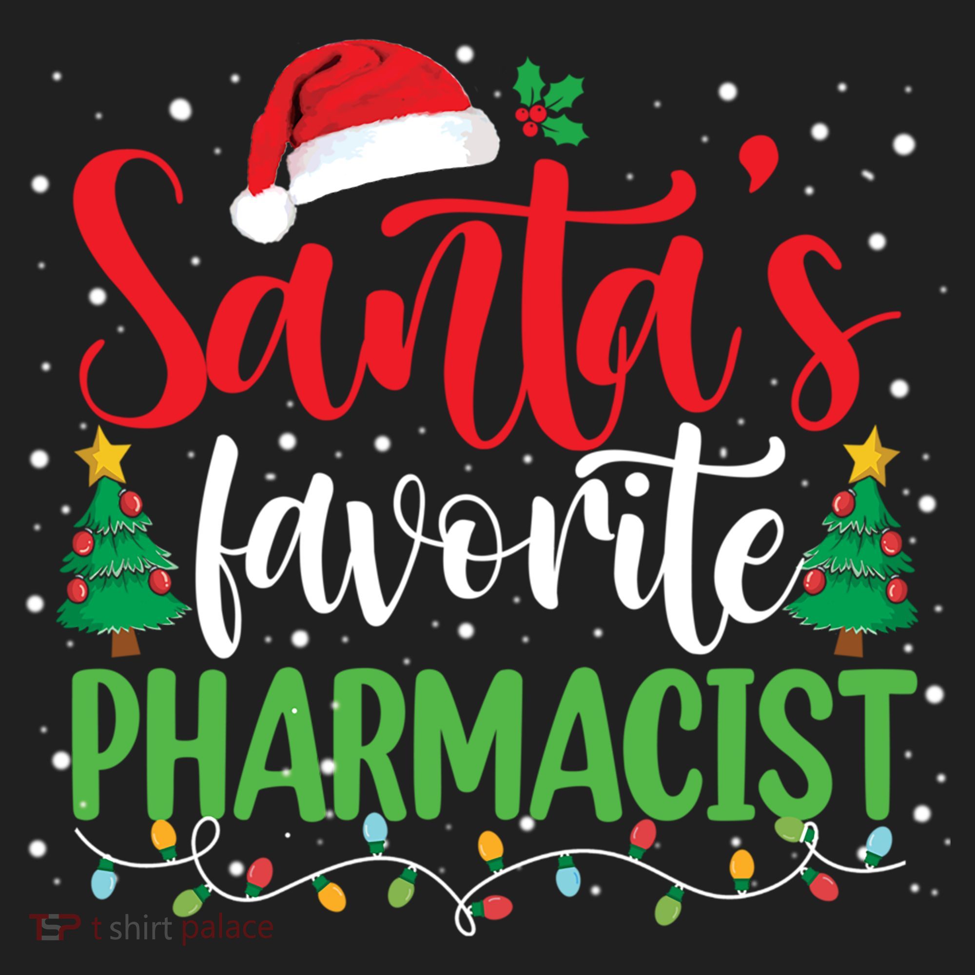 SantaS Favorite Pharmacist Christmas Nursing Santa Hat Gift Beanie