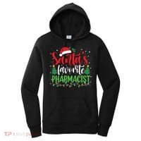 SantaS Favorite Pharmacist Christmas Nursing Santa Hat Gift Women's Hoodie thumb 0