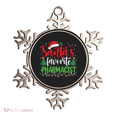 SantaS Favorite Pharmacist Christmas Nursing Santa Hat Gift Ornament