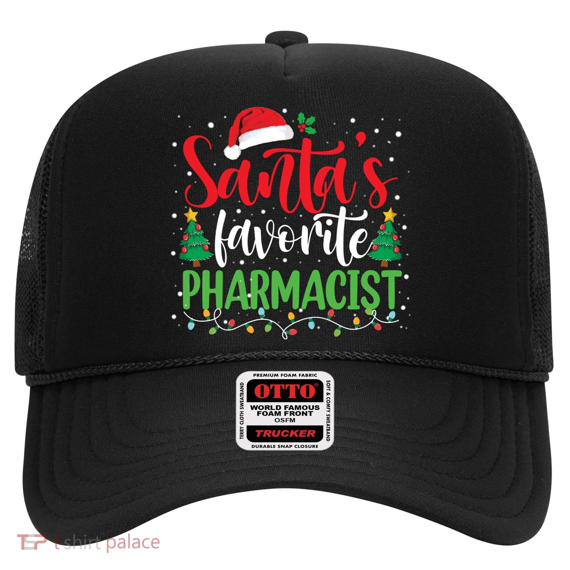 SantaS Favorite Pharmacist Christmas Nursing Santa Hat Gift Hat