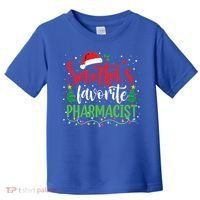 SantaS Favorite Pharmacist Christmas Nursing Santa Hat Gift Toddler T-Shirt thumb 0