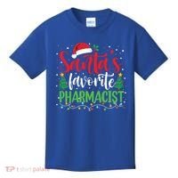 SantaS Favorite Pharmacist Christmas Nursing Santa Hat Gift Kids T-Shirt thumb 0