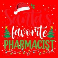 SantaS Favorite Pharmacist Christmas Nursing Santa Hat Gift Santa Hat thumb 1